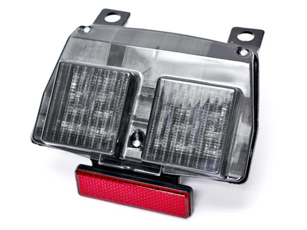 Smoke led tail light integrated with turn signals for 1994-2003 ducati 996