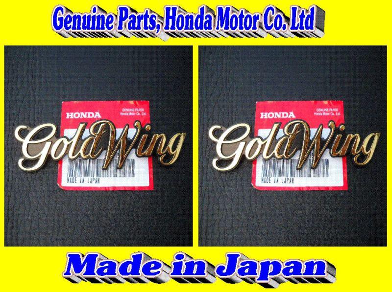 Honda goldwing 1500 genuine side cover emblem set left & right made  japan 2bs6