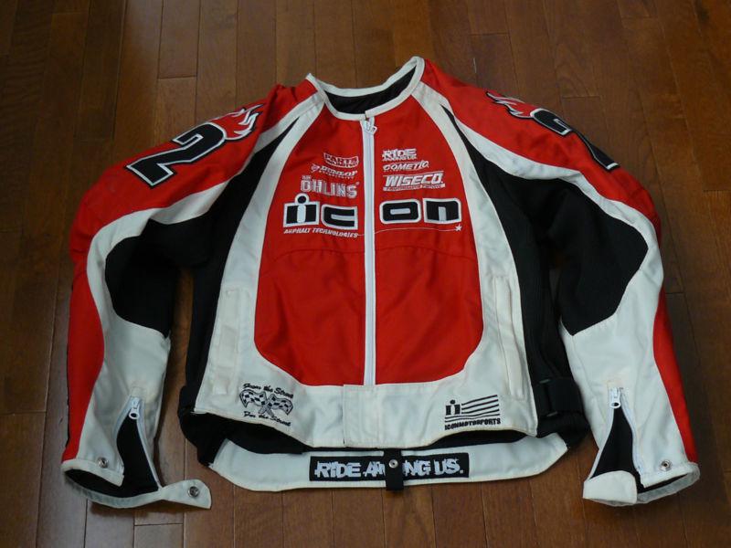 Icon motorcycle jacket. merc jacket. size s