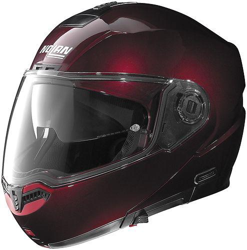Nolan n104 modular solid motorcycle helmet wine cherry x-large