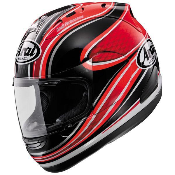 Arai corsair v mamola 3 graphics motorcycle racing performance dot helmet new