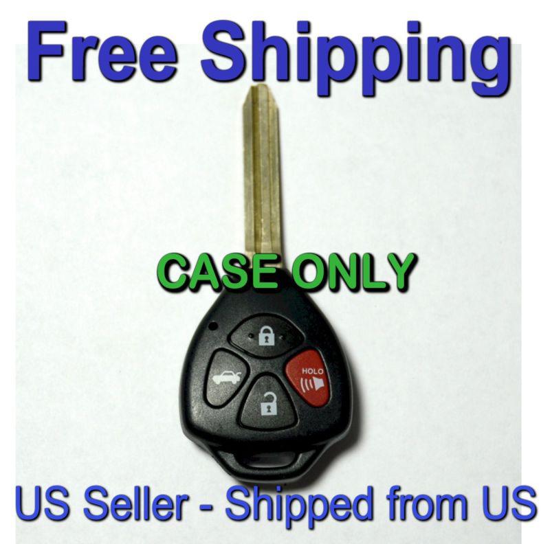 Uncut 2006-2008 toyota camry 4 button remote case key keyless entry shell t4