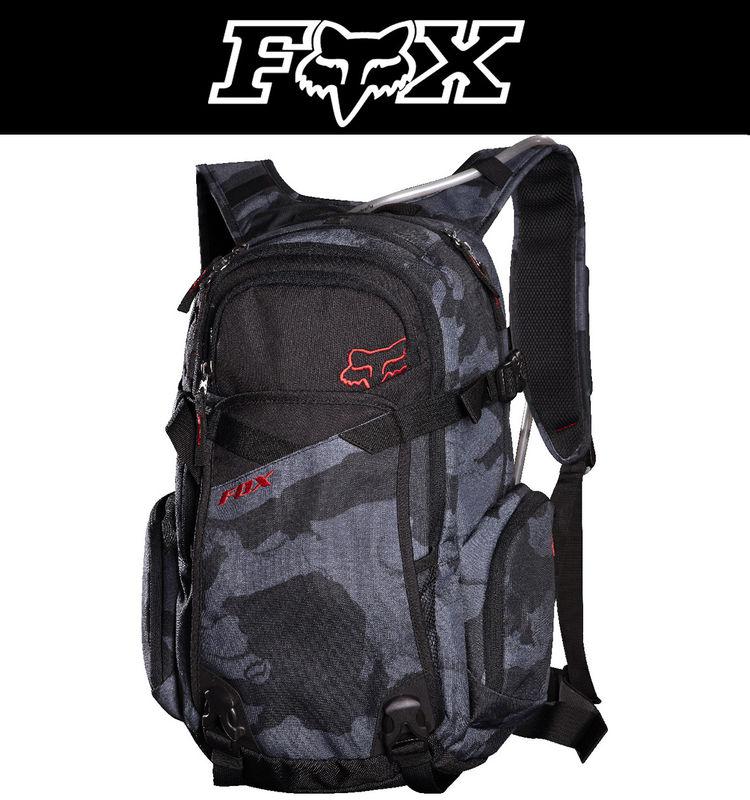 Fox racing black camo portage hydration backpack hydrapak dirt bike mx atv 2014