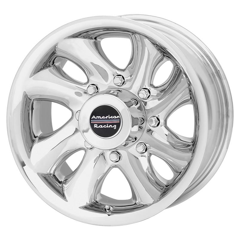 16x8 american racing ventura polished wheel/rim(s) 8x165.1 8-165.1 8x6.5 16-8