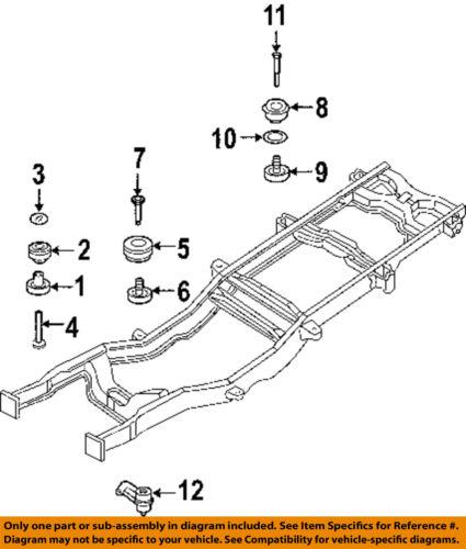Ford oem 5c3z1000155b frame-center insulator