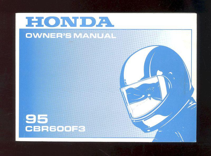 1995 honda cbr600f3 owner`s manual 