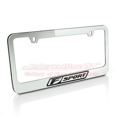 Lexus f-sport chrome metal license plate frame, official licensed, + free gift