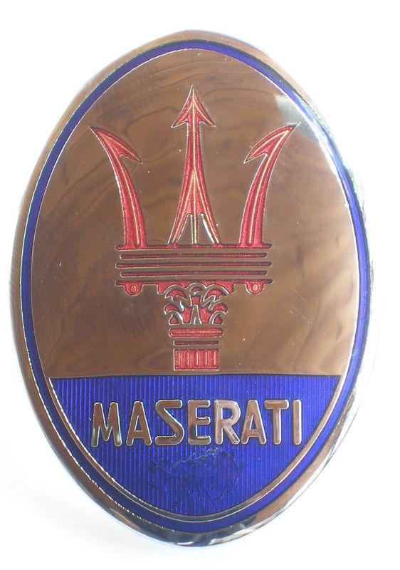 Maserati  3500 gt/ mistral / ghibli  1. serie  metal emblem , new