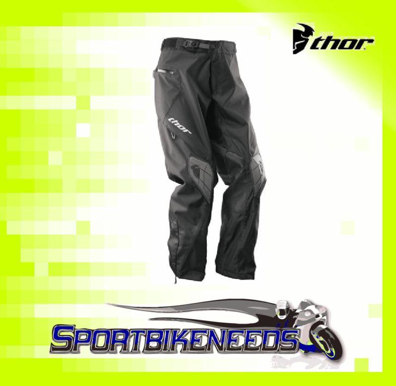 Thor 2012 range pants black gray wp motocross size 28