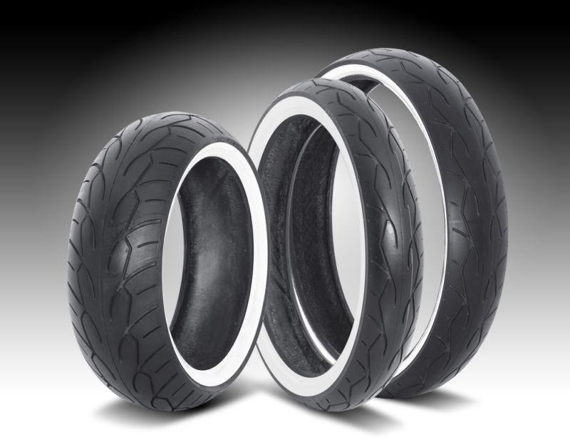 Vee rubber 130/70-18 vrm302 white wall front/rear tire brand new in stock