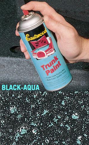 Eastwood trunk paint black aqua  aerosol 12 oz