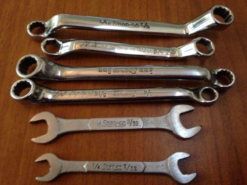 Snap on tools 6 smaal wrenches