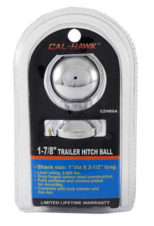 Hitch receiver ball trailer ball 1-7/8" x 1" shank trailer hitch ball