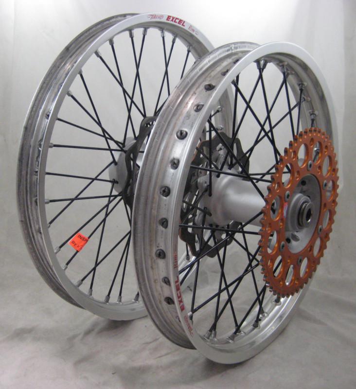 Ktm wheel set 250sxf 450sxf  excel rim oem hub rotors sprocket great condition