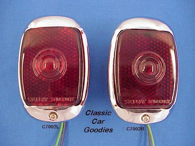 1951-1953 chevy truck show chrome tail lights 1952