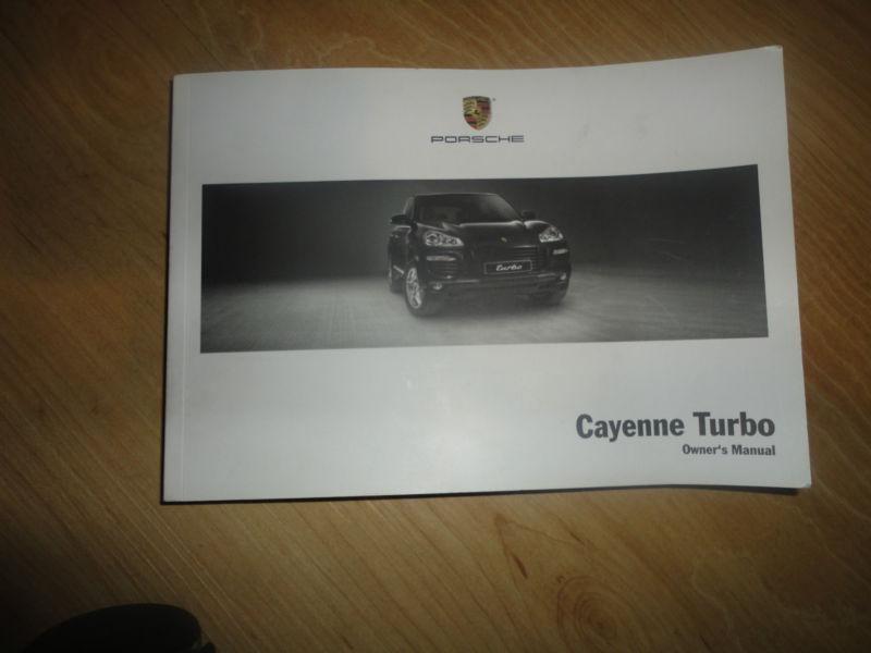 2008 porsche cayenne turbo,  owners manual