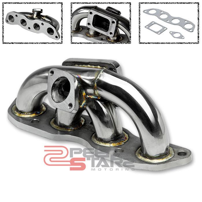 T3/t4 stainless steel turbo manifold exhaust 07-08 honda fit/jazz gd3 l15a1 2wd
