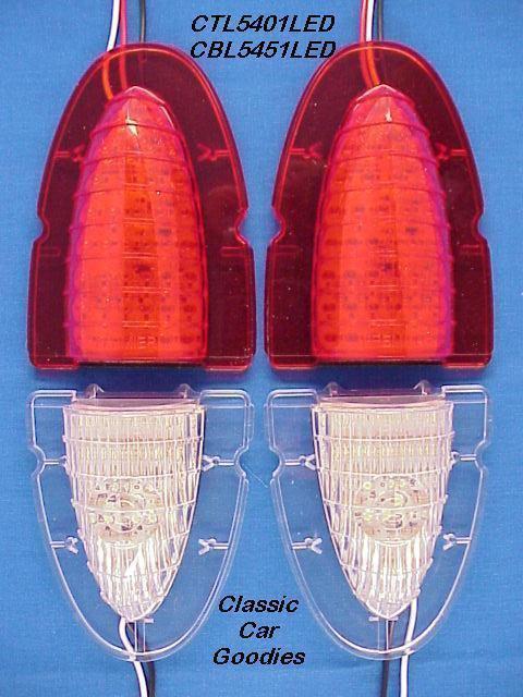 1954 chevy led tail light kit with back ups! custom!