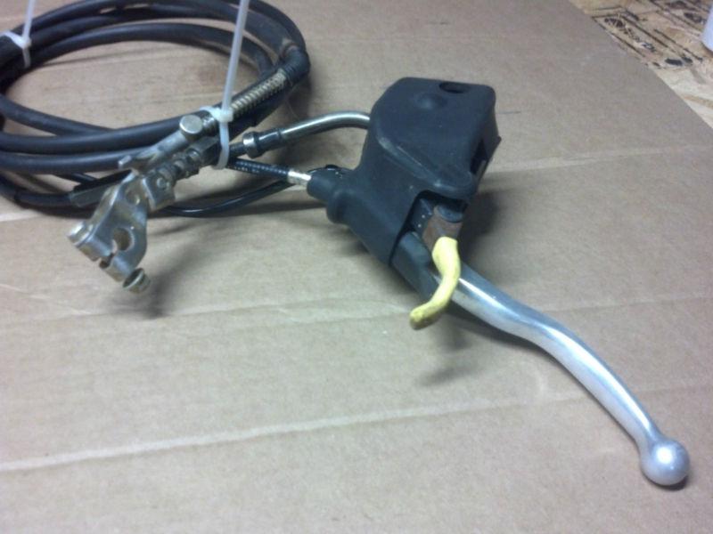 02 kawasaki prairie 650-front left handle/perch( with cables for differential)rr