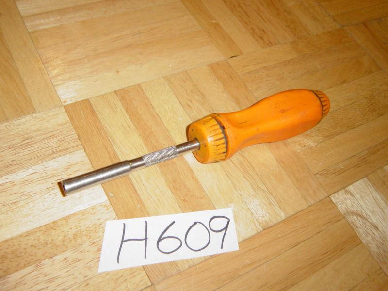 Snap on tools ratcheting screwdriver orange plastic handle