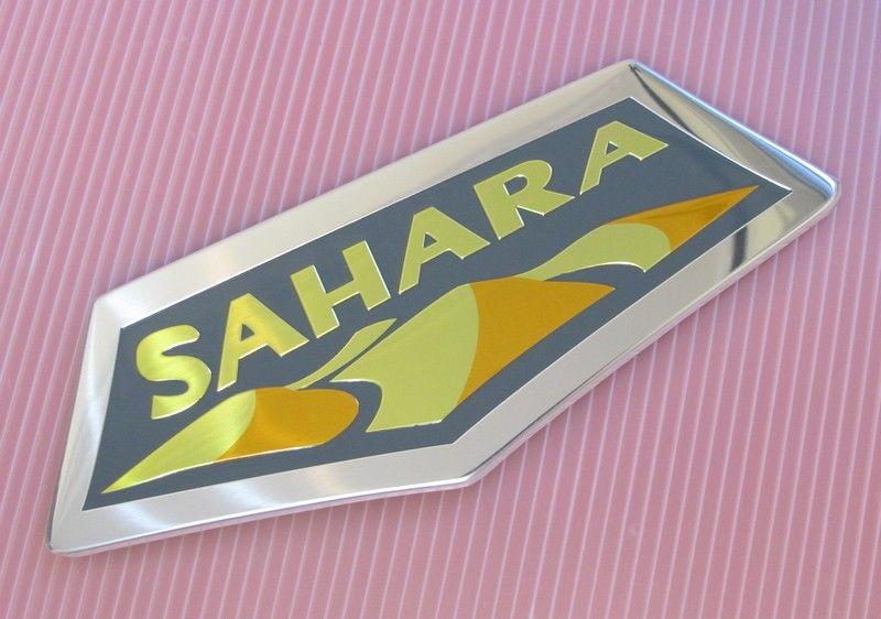 Emblem sahara nameplate emblem badge decal for chrysler jeep wrangler 4x4