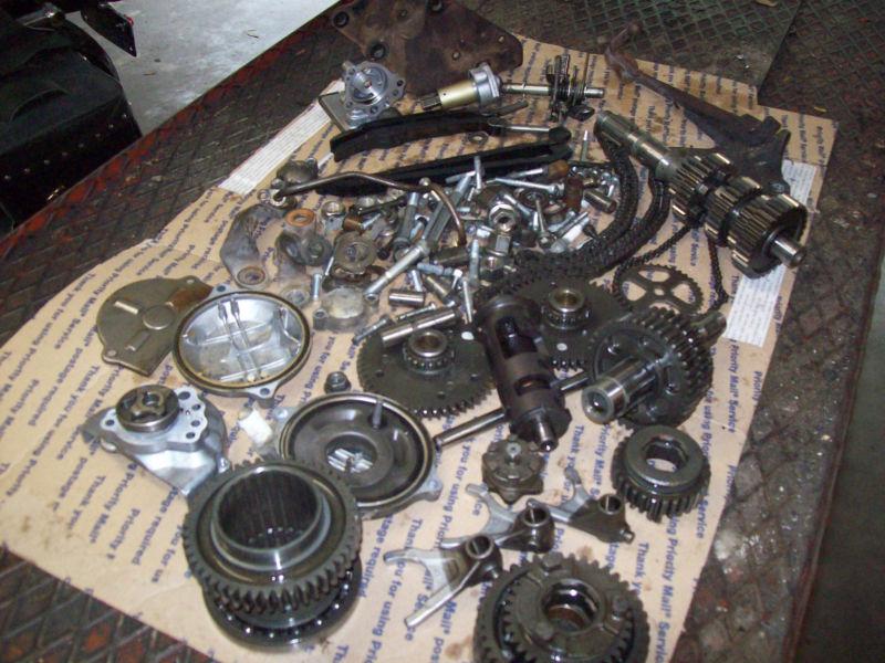 1983 yamaha 920 virago box of miss. parts timing set,transmission,nuts,bolts ect