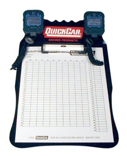 Quickcar racing products 51-0522 black acrylic clipboard timing lap system
