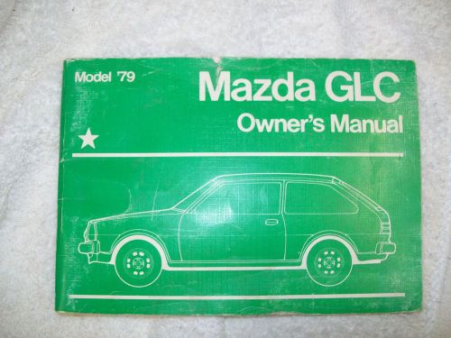 Mazda glc 1979 owners manual