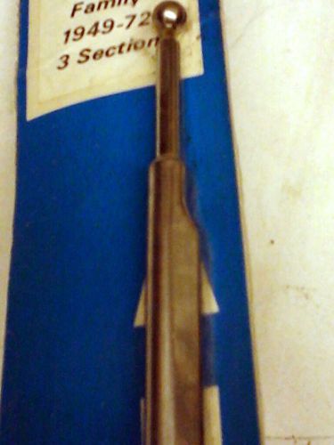 Nos vintage 1949-1972 ford &amp; mercury  3-sect replacment am/fm radio antenna mast