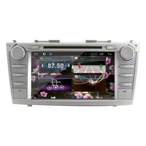 For toyota camry android 4.4 car dvd player quad core 16g gps wifi radio ipod bt