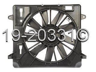 Brand new radiator or condenser cooling fan assembly fits jeep wrangler