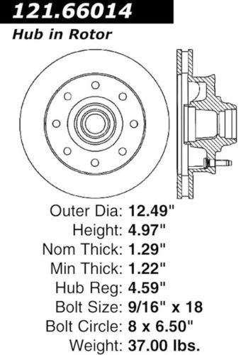 Brand new 121.66014 premium front disc brake rotor chevrolet gmc