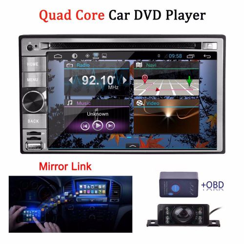 6.2&#034;android 4.4 os car stereo dvd player gps navi 3g wifi radio quad core+camera