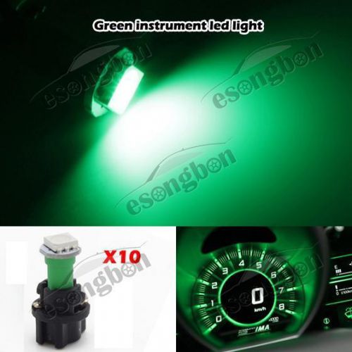 20pcs twist socket green t5 37 74 led 5050 smd instrument panel light lamp