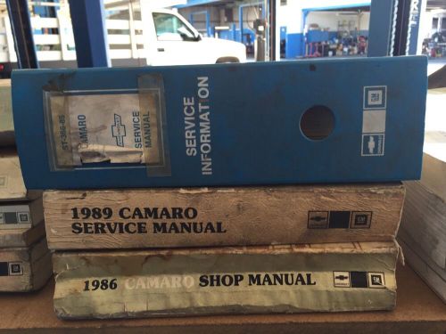 1985 chevrolet camaro shop service repair manual in original dealer binder