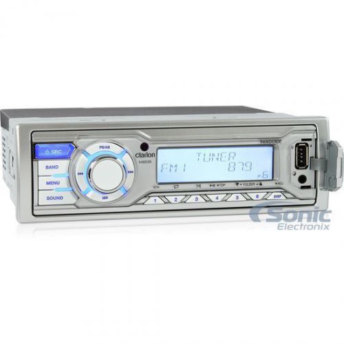 Clarion m205 single din digital media marine stereo receiver w/ iphone support
