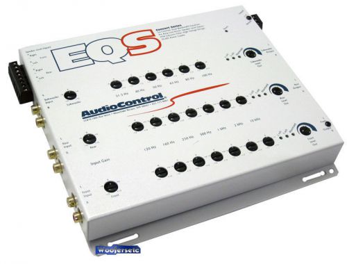 White eqs audio control 6-channel 40 bands pre amp equalizer audiocontrol new