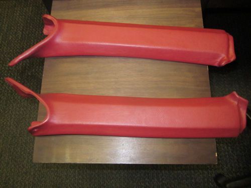 68 camaro convertible pillar post mouldings (red)