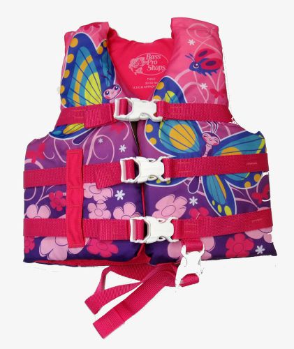Bass pro shops butterfly character vest for kids 30-50 lbs