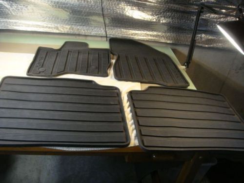 09-15 oem ford flex all weather rubber floor mat set black 4 piece factory extra