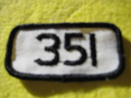 Vintage ford 351 engine black white uniform patch 2 5/8&#034;x1 1/4&#034;