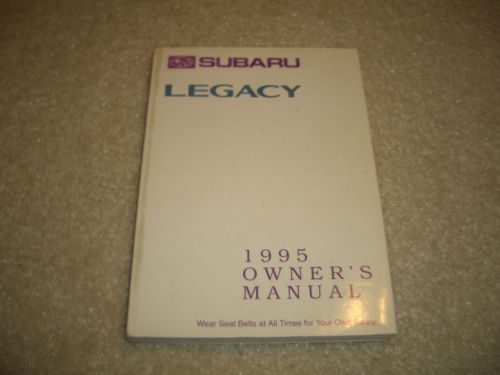 1995 95 subaru legacy owners manual guide book ~book only~ very clean original