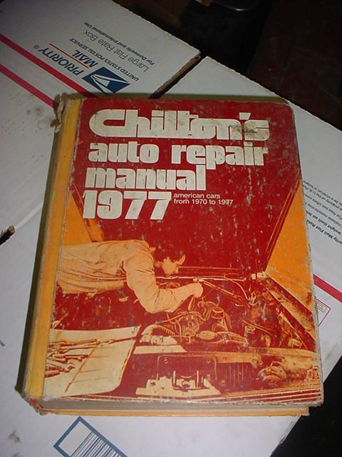 1970-1977 vintage chilton's domestic american hb auto repair manual 1000+ pages