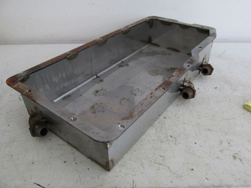Dodge/mopar unfinished stainless oil pan