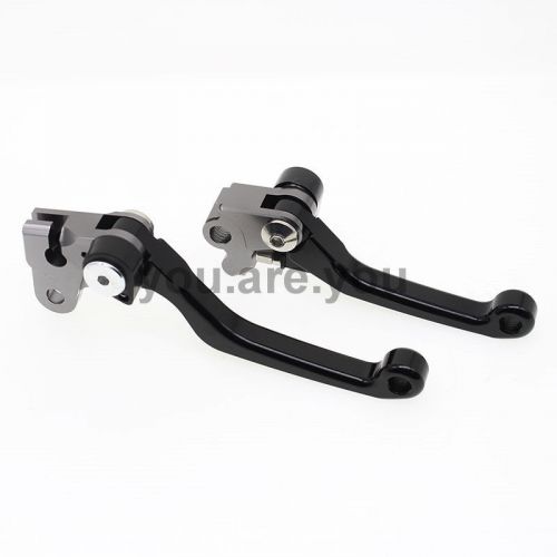 3 finger cnc pivot dirt bike brake clutch levers for yamaha xt250x 06-15 black