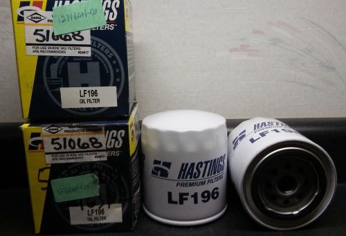 Hastings lf196 oil filter wix 51068 (lot of 2)
