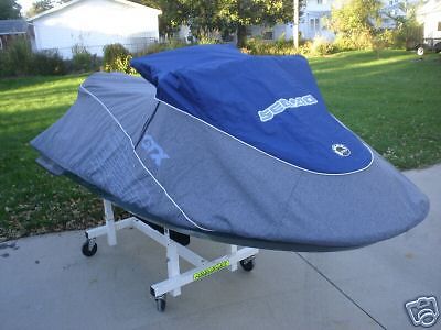 Sea doo gtx 4-tec cover midnight blue &amp; pewter gray new in beat up box oem