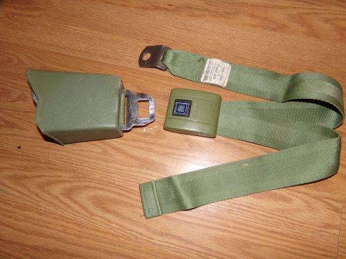 1973-77 chevy pickup truck seat belt green single lap belt