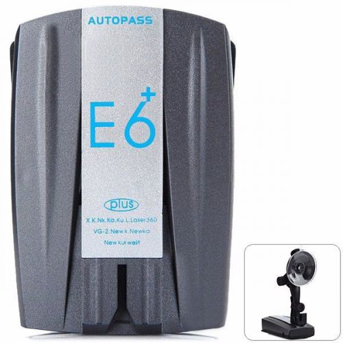 E6 speed radar detector 360 degree alarm for car auto support camera and alert