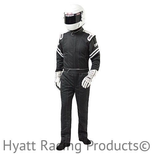 Simpson legend ii auto racing fire suit sfi-1 (x-large / black)